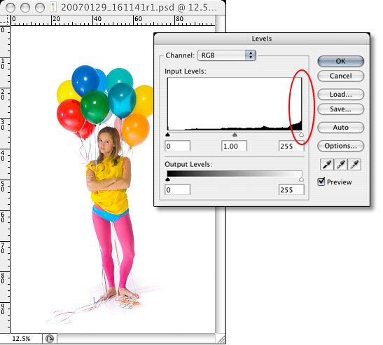 histogram withe