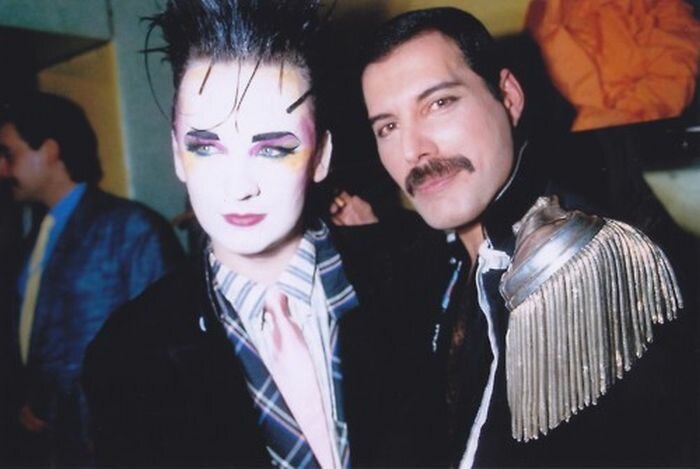 boy george and freddie mercury