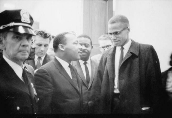 martin luther king jr and malcolm x