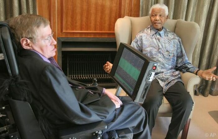 stephen hawking and nelson mandela