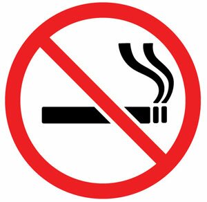 no smoking 2 circle