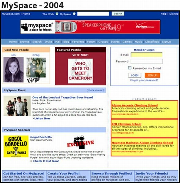 myspace 2004